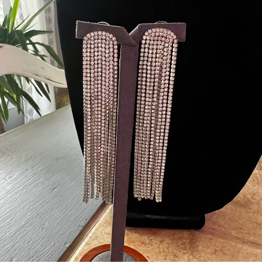 Bling Rhinestones Dangle Earrings